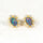 'Empress' Triplet Opal Earrings Gold Plated Silver