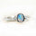 'Faelynn' Semi-Black Opal Ring 14ct White Gold