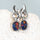 'Flame' Triplet Opal Earrings Silver