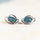 'Gianna' Triplet Opal Earrings Silver
