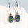 'Grace Deux' Triplet Opal Earrings Silver