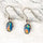 'Grace Flash' Triplet Opal Earrings Silver