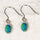 'Grace Blue' Triplet Opal Earrings Silver