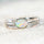 'Hailey' Crystal Opal Ring 14ct White Gold
