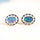 'Harley' Triplet Opal Earrings Silver