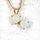 'Heart to Heart Deux' Crystal Opal Pendant 9ct Gold
