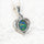 'Heart' Triplet Opal Pendant Silver
