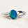 'Kaia Blue' Triplet Opal Ring Silver