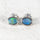 'Karin' Doublet Opal Earrings Silver