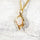 'Kassidy' White Opal Pendant Gold Plated Silver