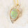 'Kimora' Dark Crystal Opal Pendant 14ct Gold