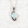 'Love Heart Green' Crystal Opal Pendant 9ct White Gold