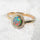 'Mairi' Black Opal Ring 18ct Gold