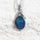 'Malia Blue' Triplet Opal Pendant Silver