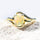 'Margaux' White Opal Ring Gold Plated Silver