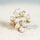 'Margot' Crystal Opal Ring 18ct Gold