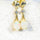 'Marilyn' Crystal Opal Earrings Gold Plated Silver