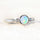 'Mariselle' Crystal Opal Ring 14ct White Gold