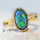 'Melia' Crystal Opal Ring 18ct Gold