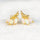 'Mira' Crystal Opal Earrings Gold Plated Silver