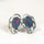 'Nouveau' Triplet Opal Earrings Silver