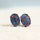 'Olivia Grande' Triplet Opal Earrings Silver