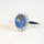 'Princess Grande' Triplet Opal Ring Silver