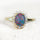 'Princess Grande' Triplet Opal Ring Gold Plated Silver