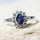 'Princess' Triplet Opal Ring Silver