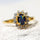 'Princess' Triplet Opal Ring Gold Plated Silver