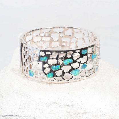 'Sierra' Doublet Opal Bracelet Silver