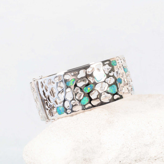 'Sierra' Doublet Opal Bracelet Silver