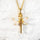 'Spring Dragonfly' White Opal Pendant Gold Plated Silver