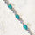 'Starlight Blue' Triplet Opal Bracelet Silver