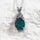 'Trinity Blue Midi' Triplet Opal Pendant Silver