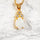 'Trinity' White Opal Pendant Gold Plated Silver